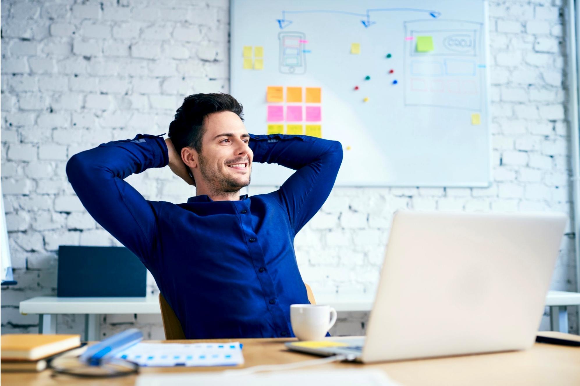 Student reviewing financial planning materials